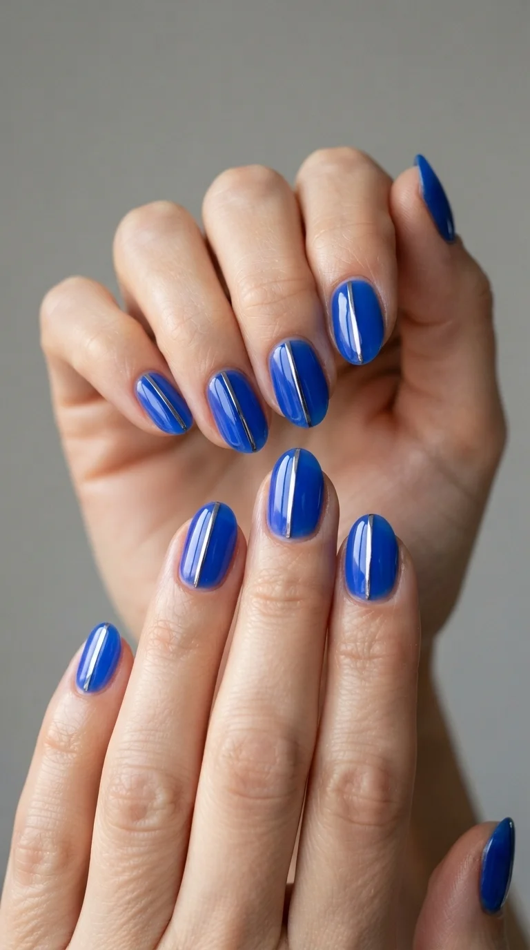 Deep Cobalt Jelly With Minimalist Chrome