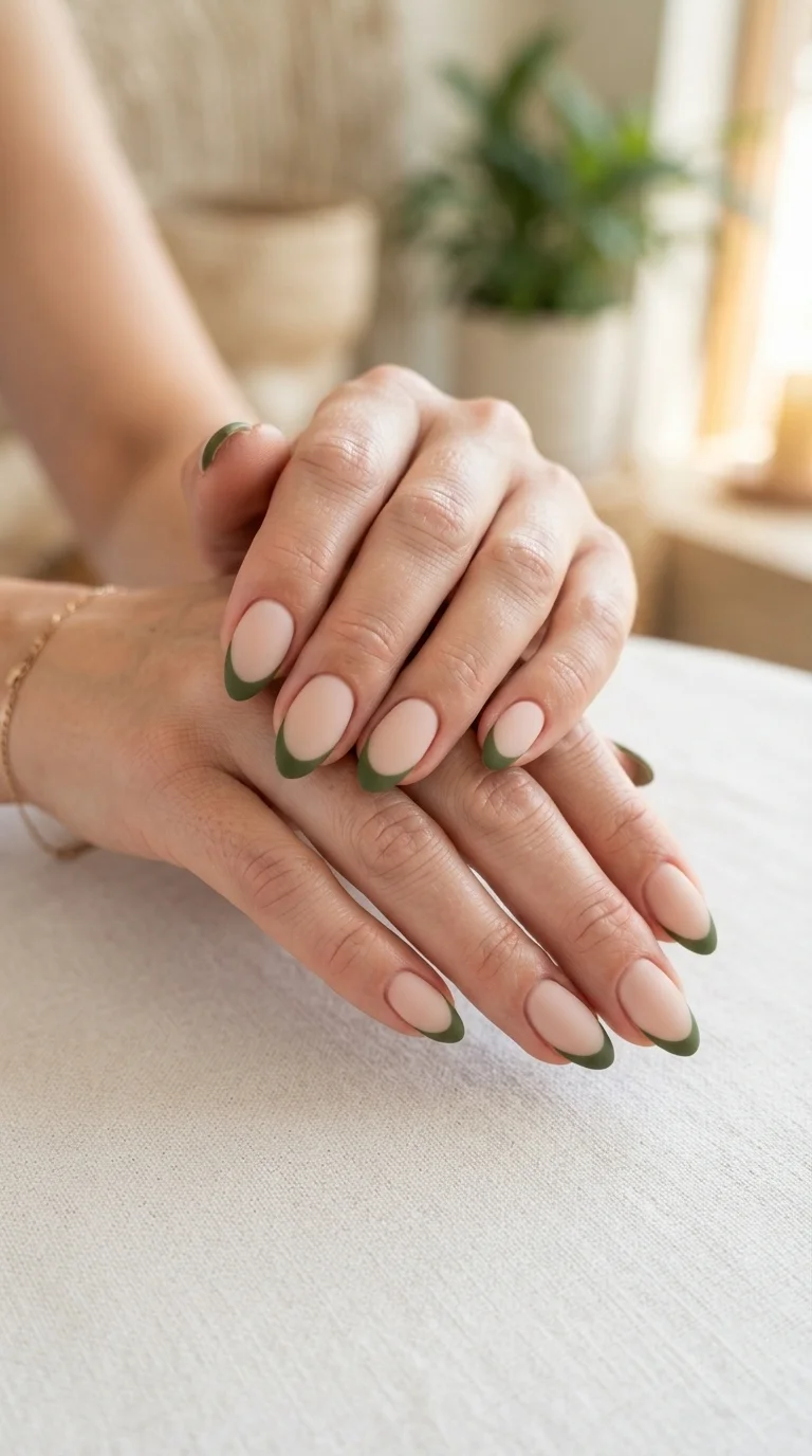 Deep Olive Matte Tips