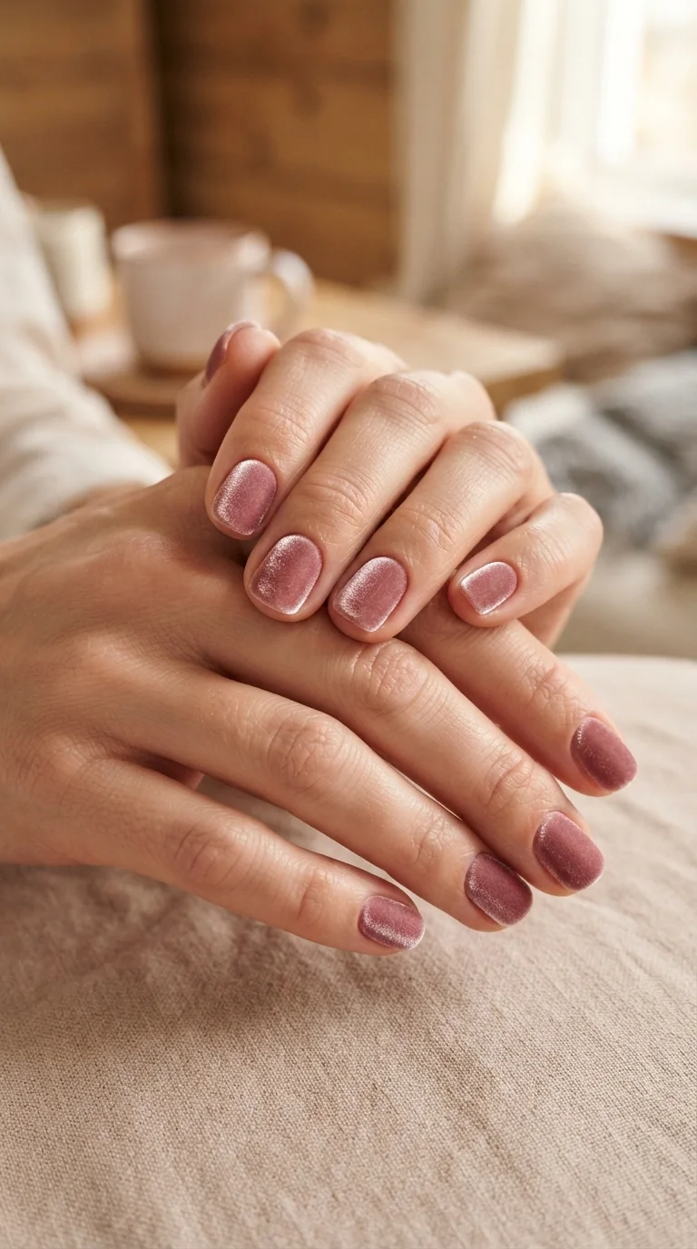 Dusty Rose Velvet Finish