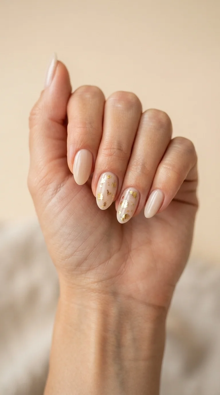 Oatmeal Base with Gold Foil Accents