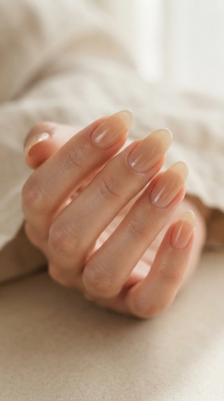 Warm Sand Jelly Nails
