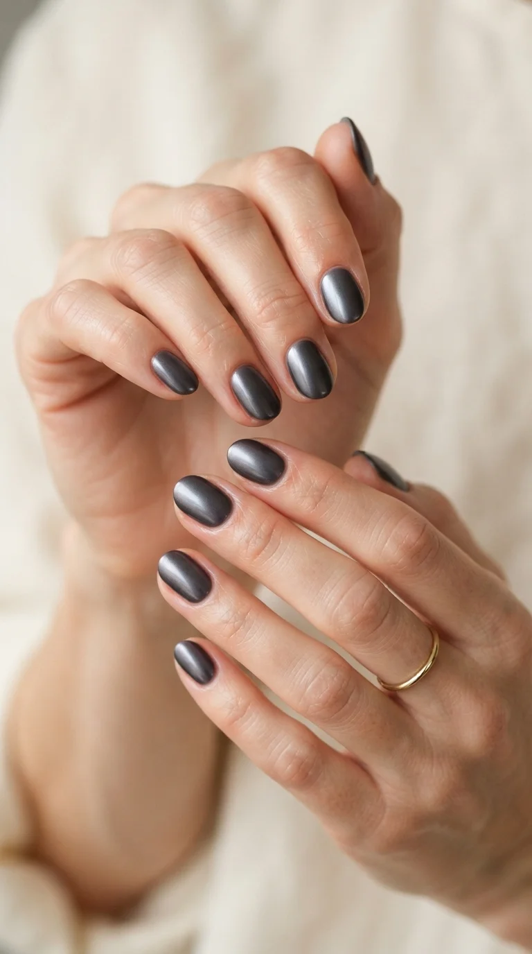 Deep Charcoal Chrome Minimalist