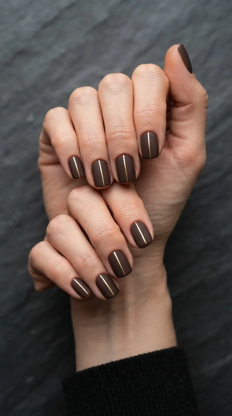 Matte Espresso Minimalist Lines