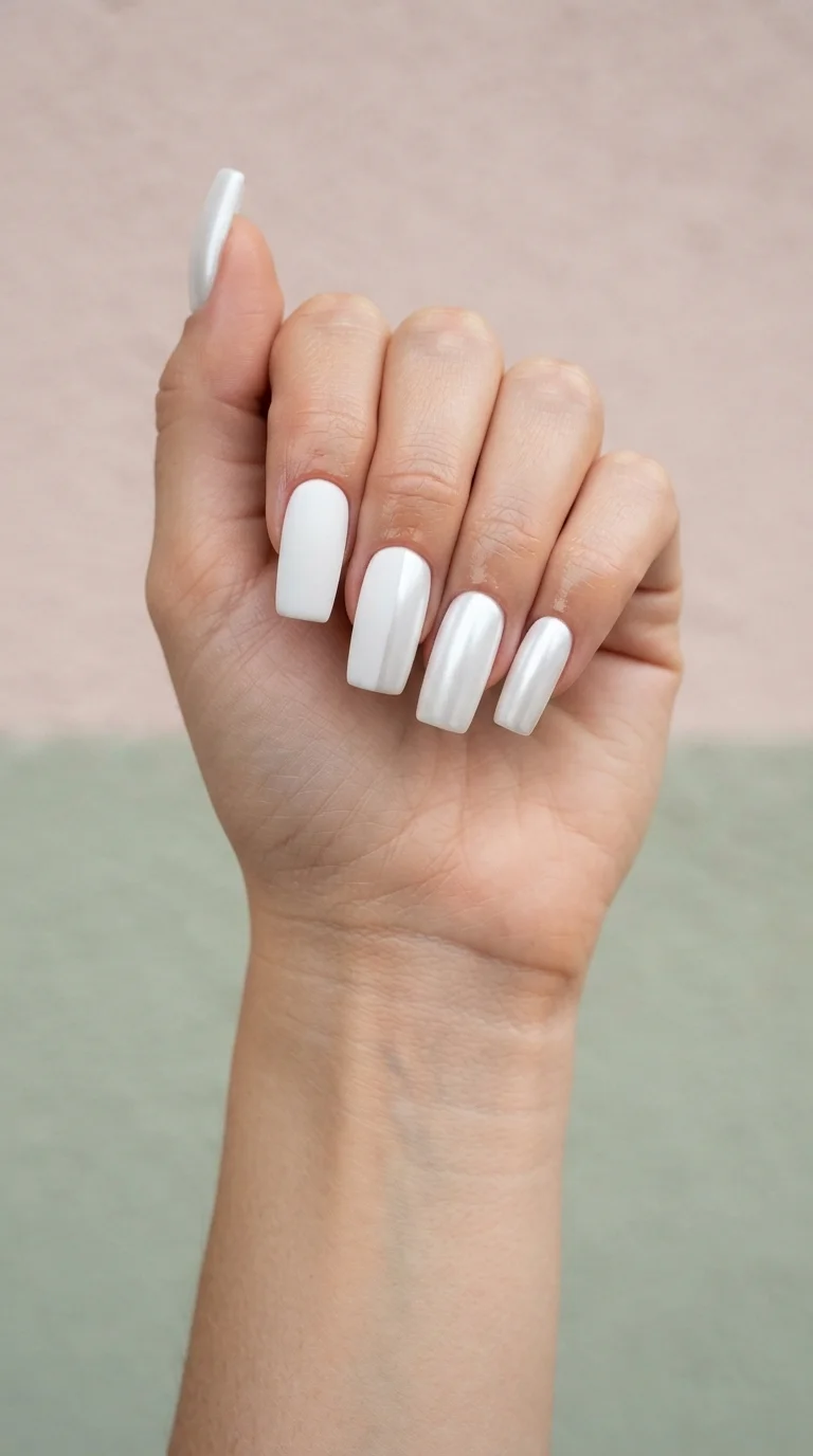 Matte and Chrome White Contrast