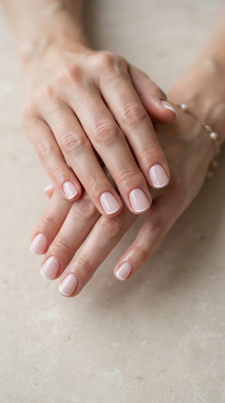 Micro French Tips In White
