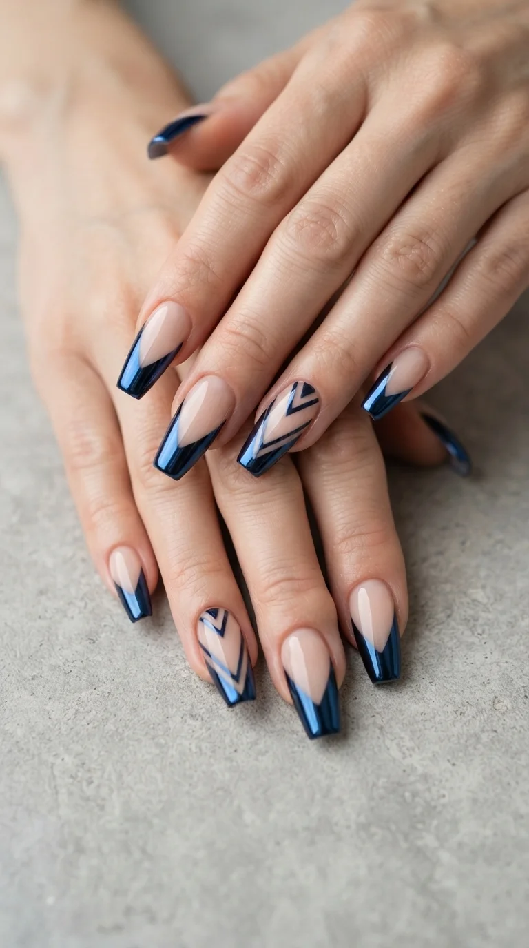Midnight Blue Chrome Accents