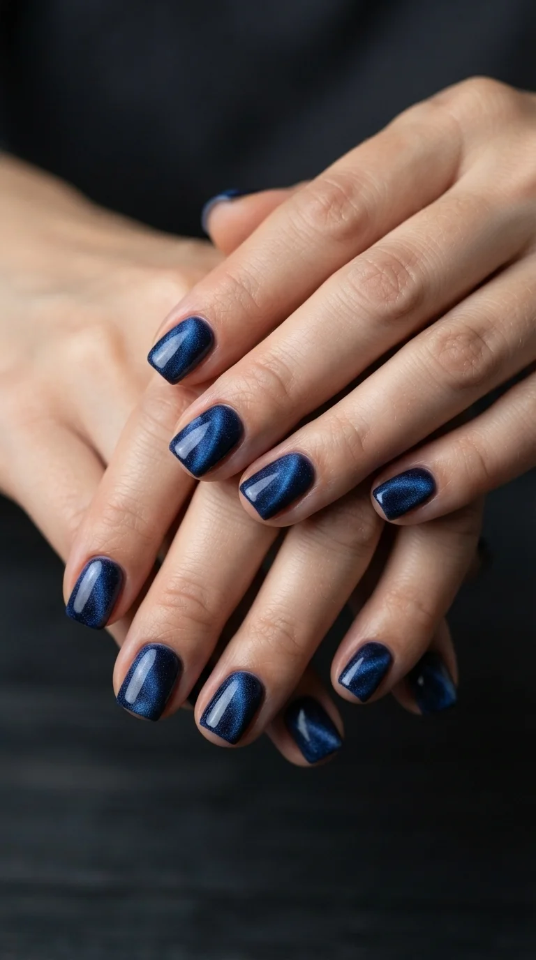 Midnight Blue Velvet Texture