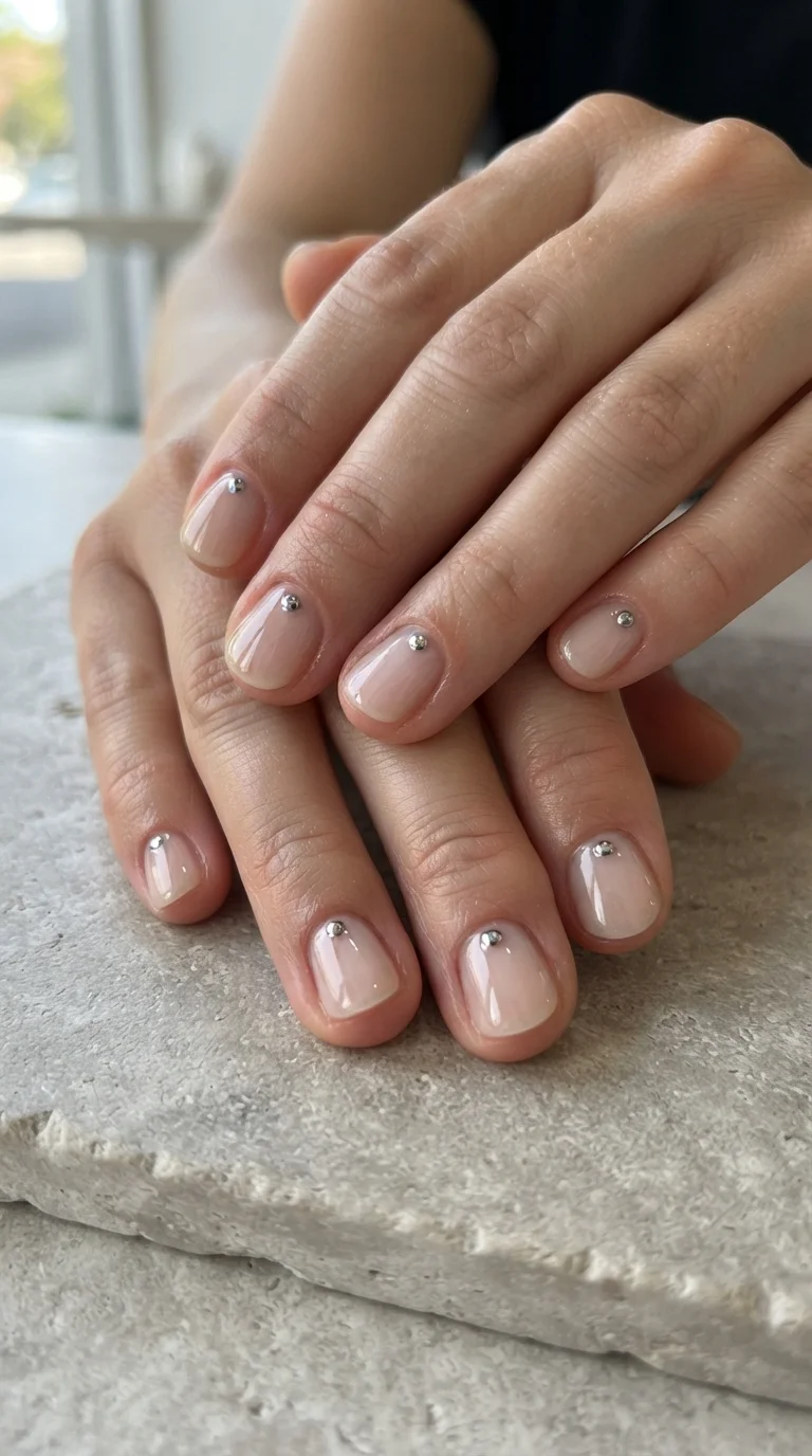Minimalist Chrome Dot Accents