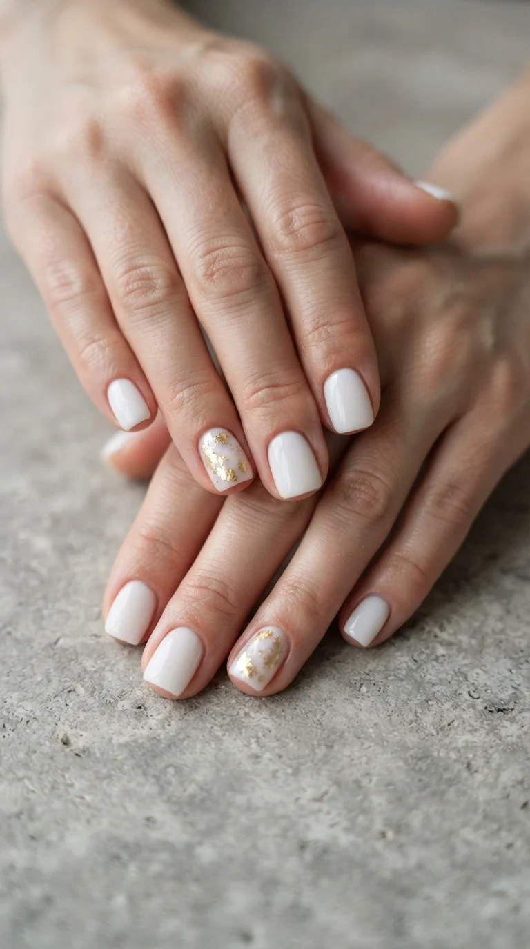Minimalist Gold Leaf Accents