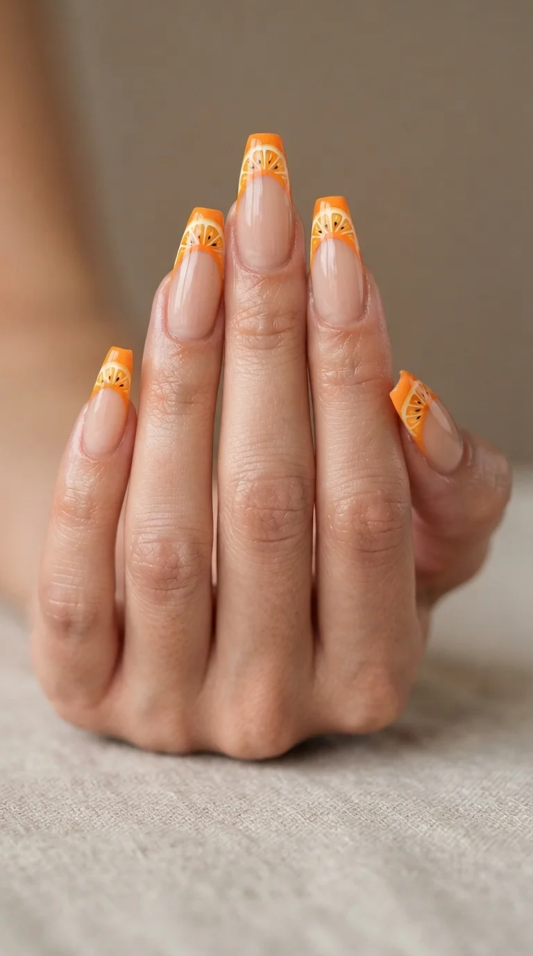 Minimalist Orange Slice Tips