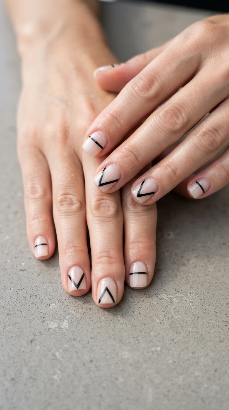 Negative Space Geometric Lines