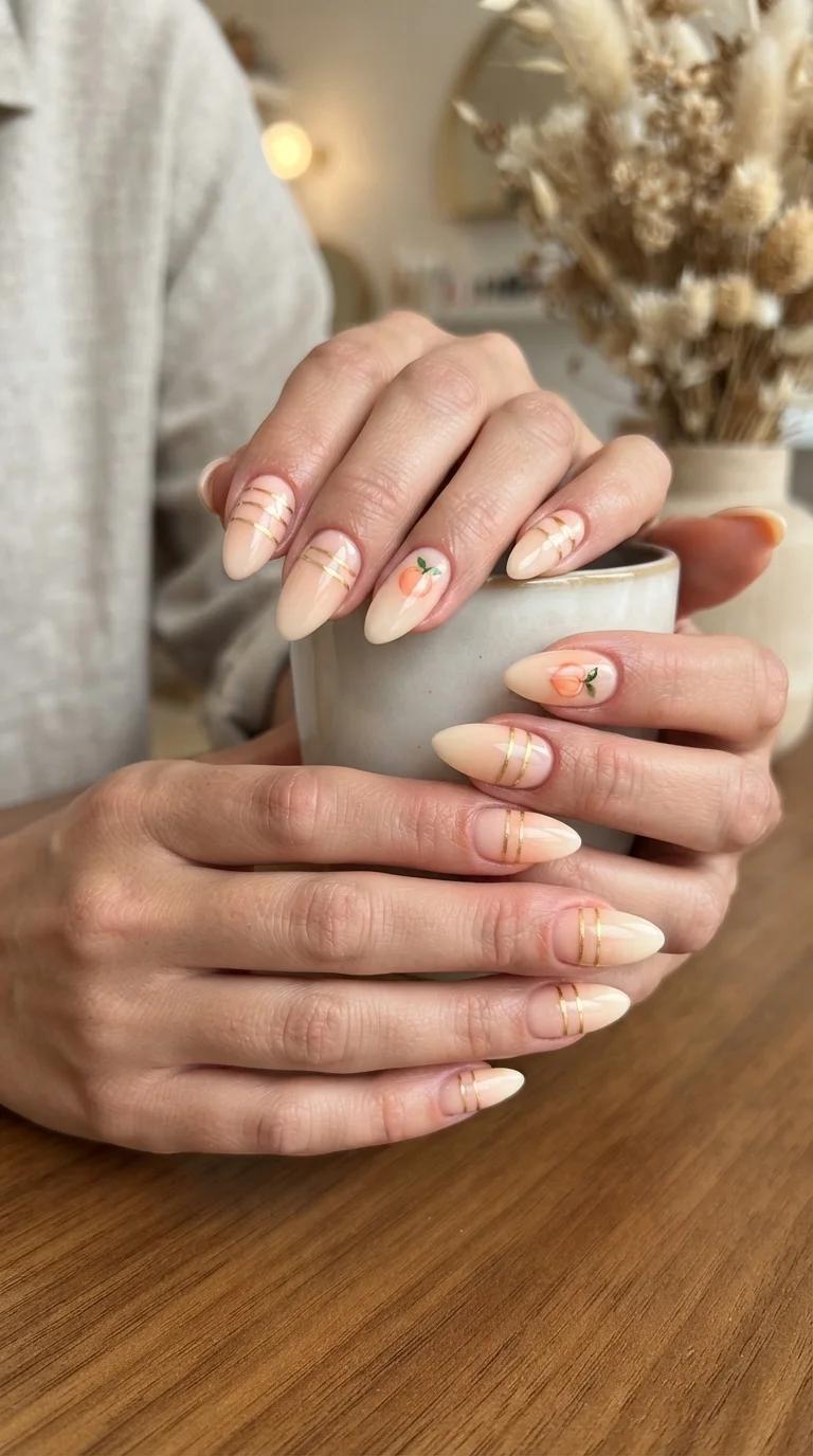 Peach Fuzz Gradient Stripes