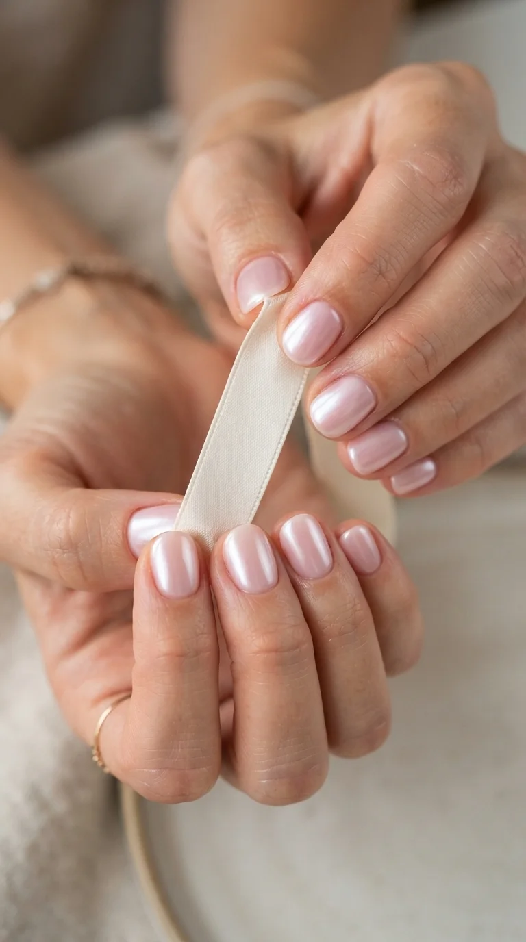 Pearl Chrome Over Soft Pink