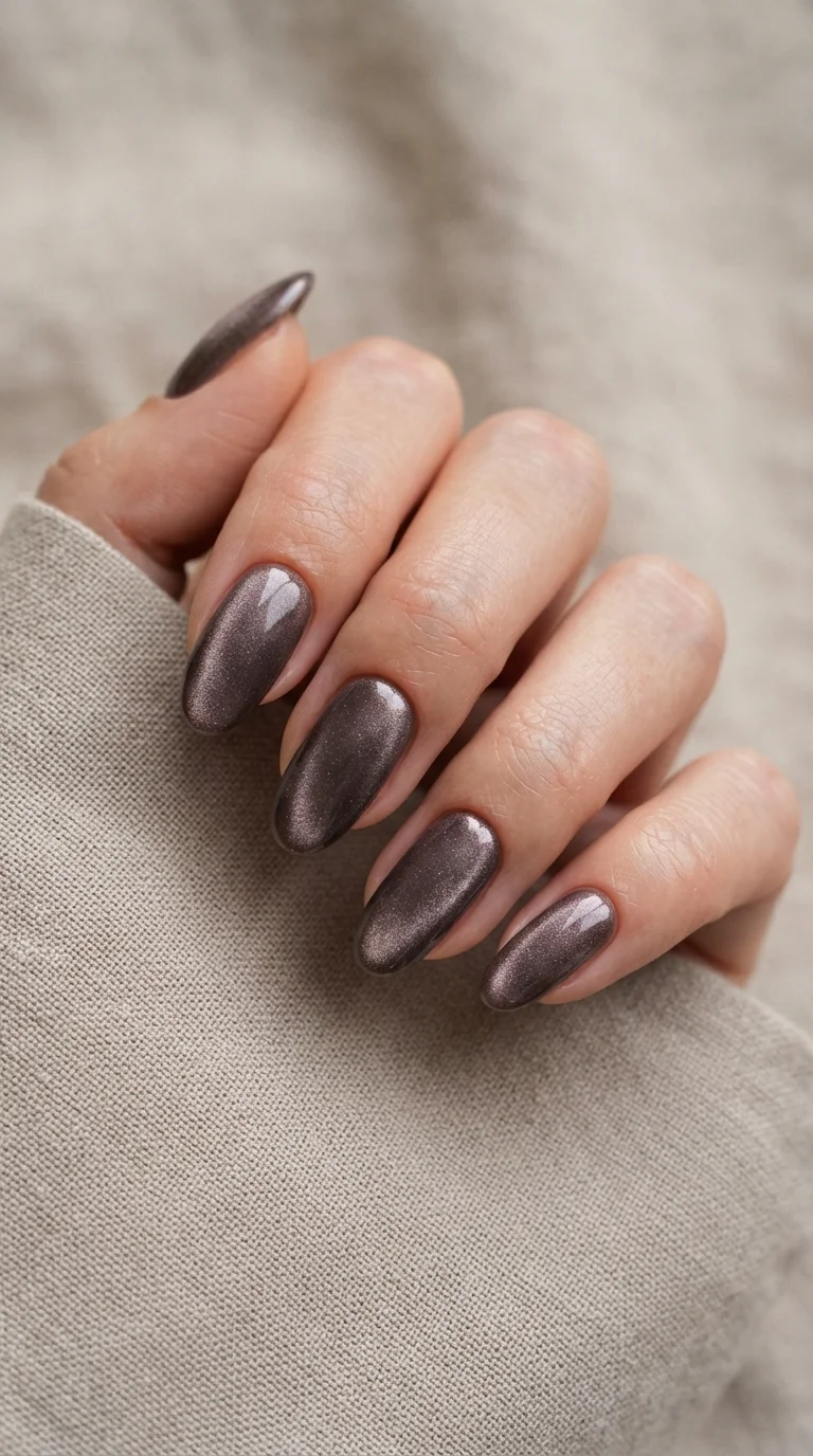 Taupe Velvet Chrome Texture