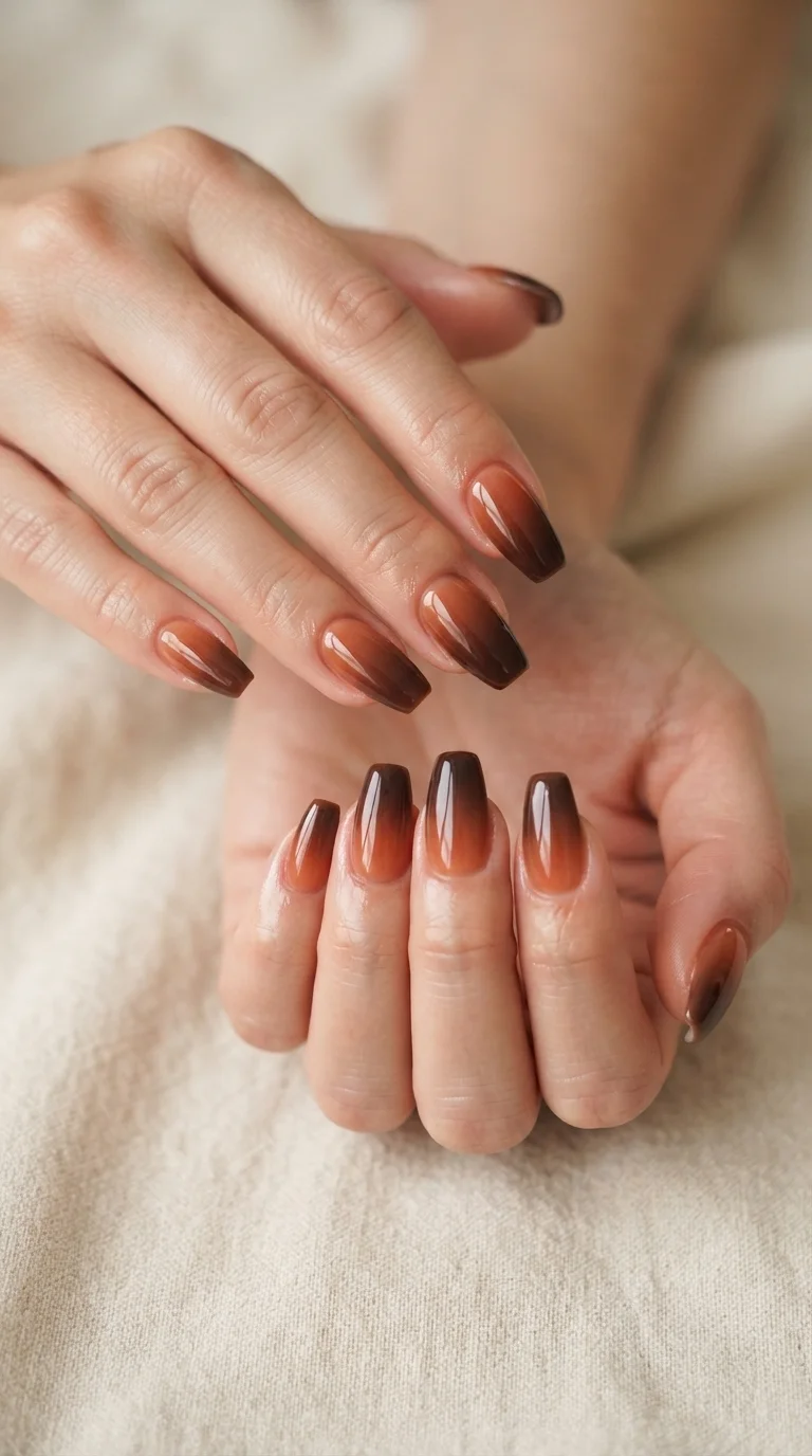Terracotta And Espresso Jelly Ombre