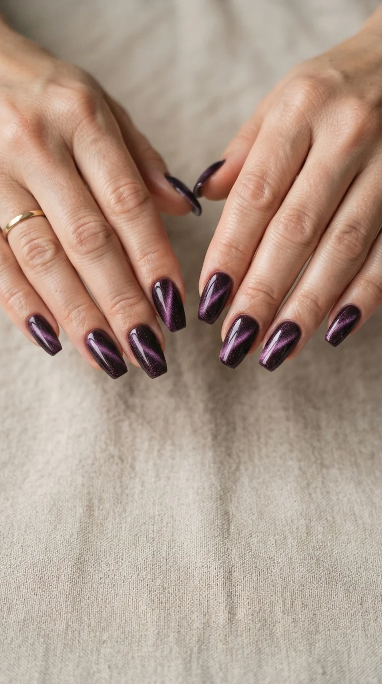 Velvet Cat Eye Deep Plum