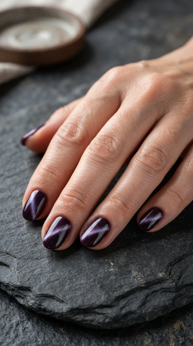 Velvet Plum Magnetic Cat Eye
